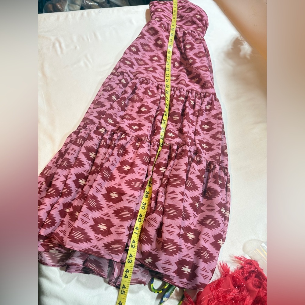 SACHIN & BABI Pink Patterned Midi Dress size 4 - Picture 16 of 16
